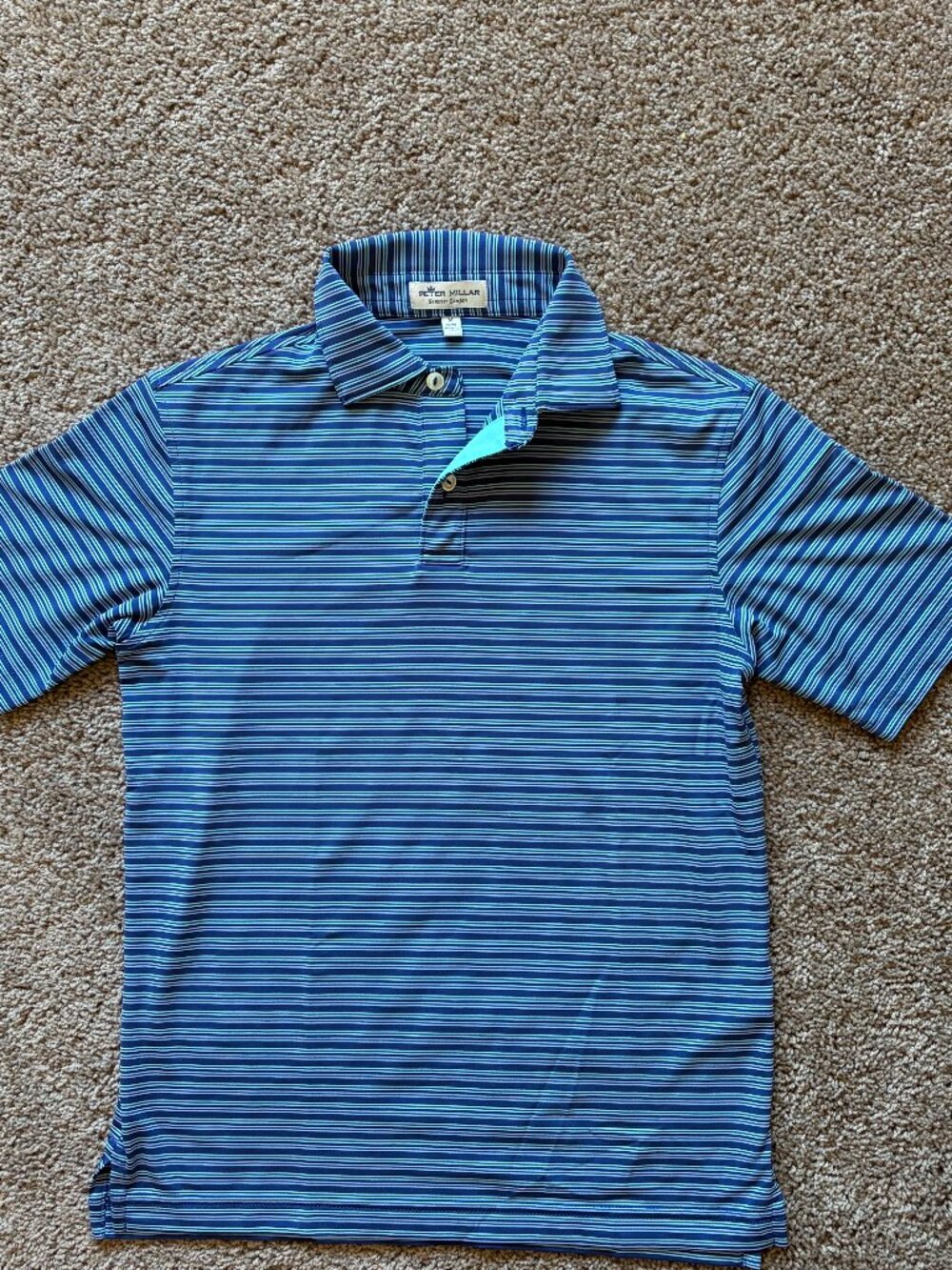 Peter Millar Boy's Youth Performance Jersey Polo, Size M (9-10)